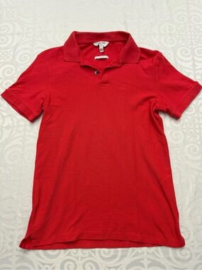Calvin Klein Pima Cotton Body Fit Red Short Sleeve Polo Golf Shirt Men Size XS